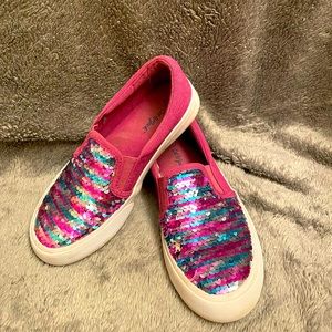 Cat and Jack girls sparkle shoes size 13